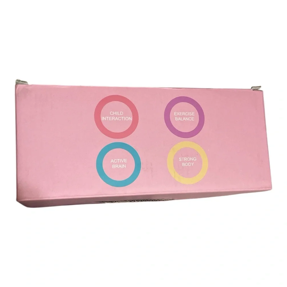 GOTTON Kids Ankle Skip Ball - Pink and White - Picture 3 of 7